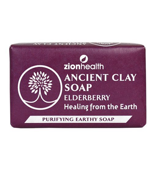 Zion Health Clay Soap Elderberry 6 oz Bar