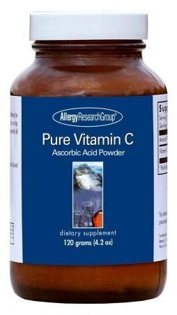 Allergy Research Group Pure Vitamin C Ascorbic Acid Powder 120 Grams Powder