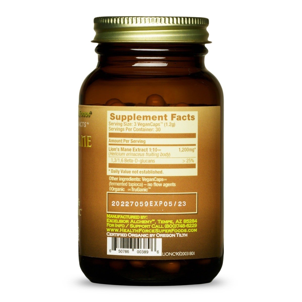 HealthForce Superfoods Integrity Extracts Lion&#39;s Mane 90 VegCap