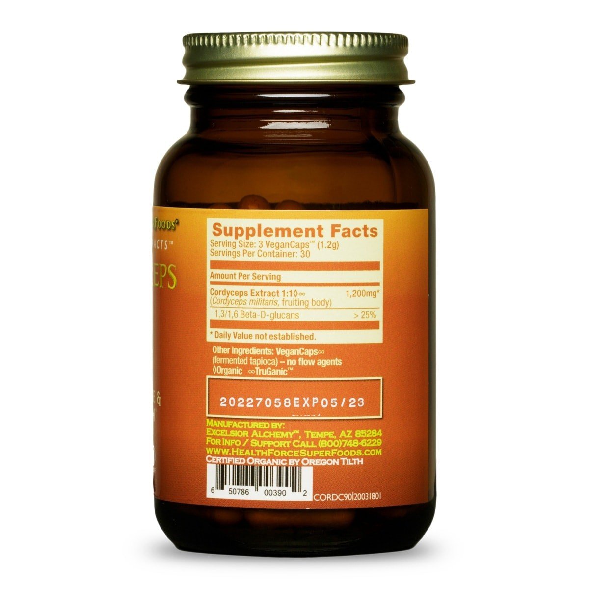 HealthForce Superfoods Integrity Extracts Cordyceps 90 VegCap