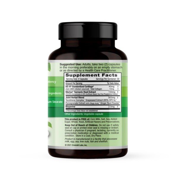 Emerald Labs UC-II Joint Formula 60 VegCap