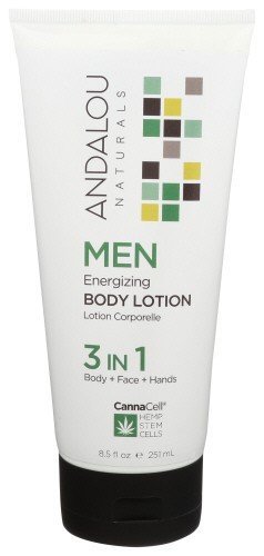 Andalou Naturals Men Energizing Body Lotion 3 in 1 8.5 oz Liquid