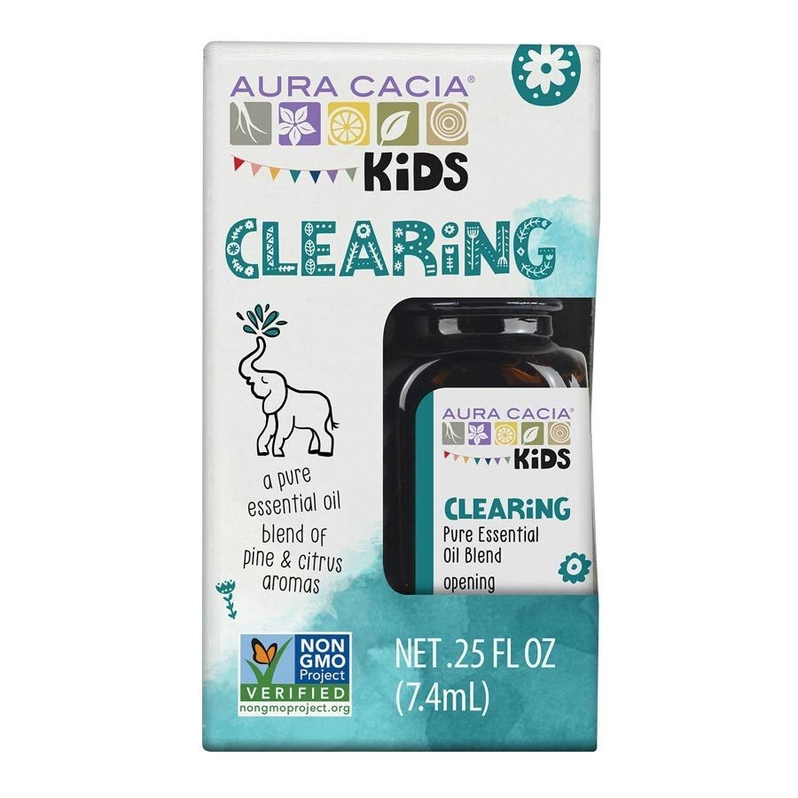 Aura Cacia Kids Essential Oil Blends Clearing 0.25 fl oz Liquid