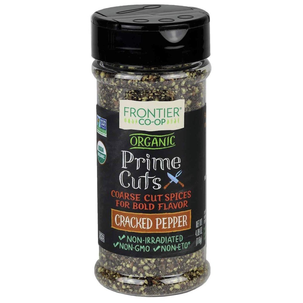 Frontier Natural Products Prime Cuts Craked Pepper 4.09 oz Bottle