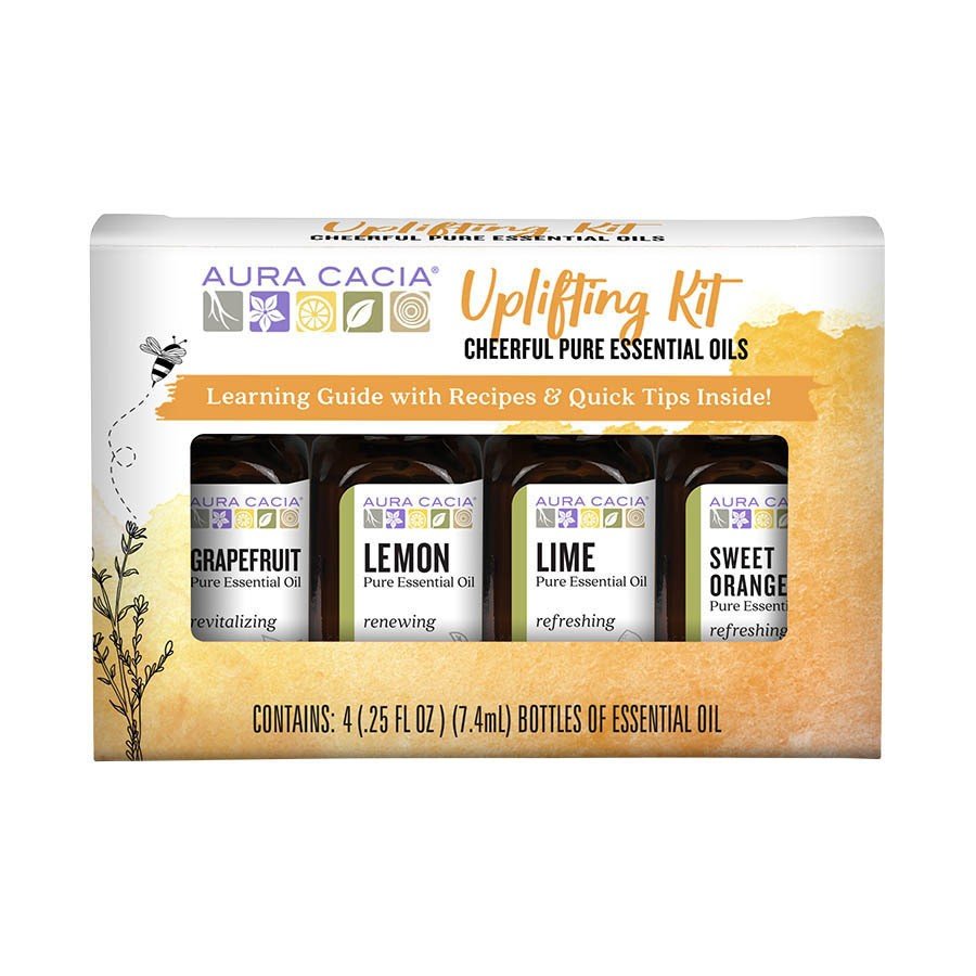 Aura Cacia Uplifiting Kit 4 (.25 fl oz Bottles Kit