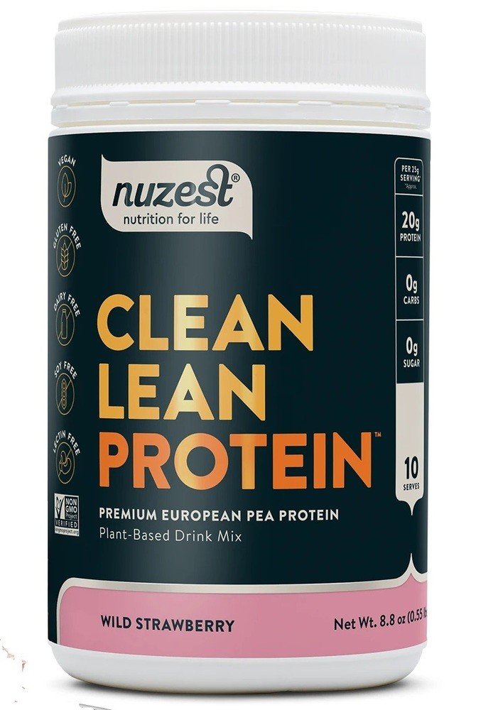 NuZest Clean Lean Protein Wild Strawberry 8.8 oz Powder