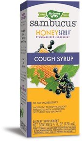 Nature&#39;s Way Sambucus HoneyBerry Cough Syrup 4 fl oz Liquid