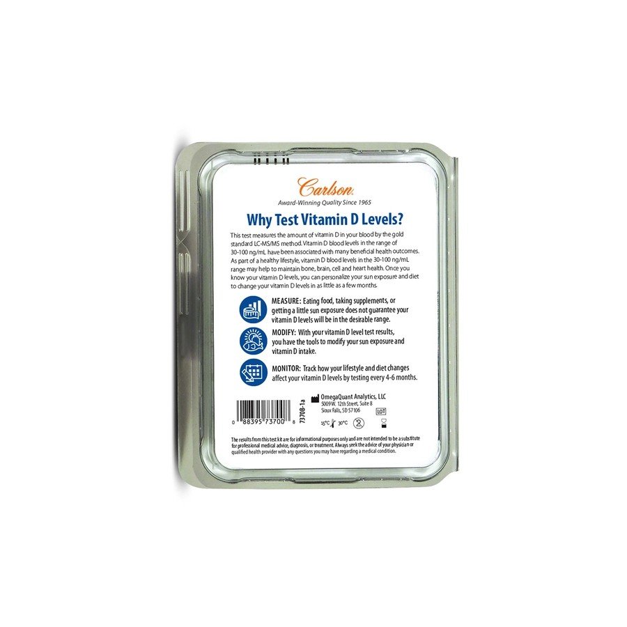 Carlson Laboratories Vitamin D Test Kit 1 Kit