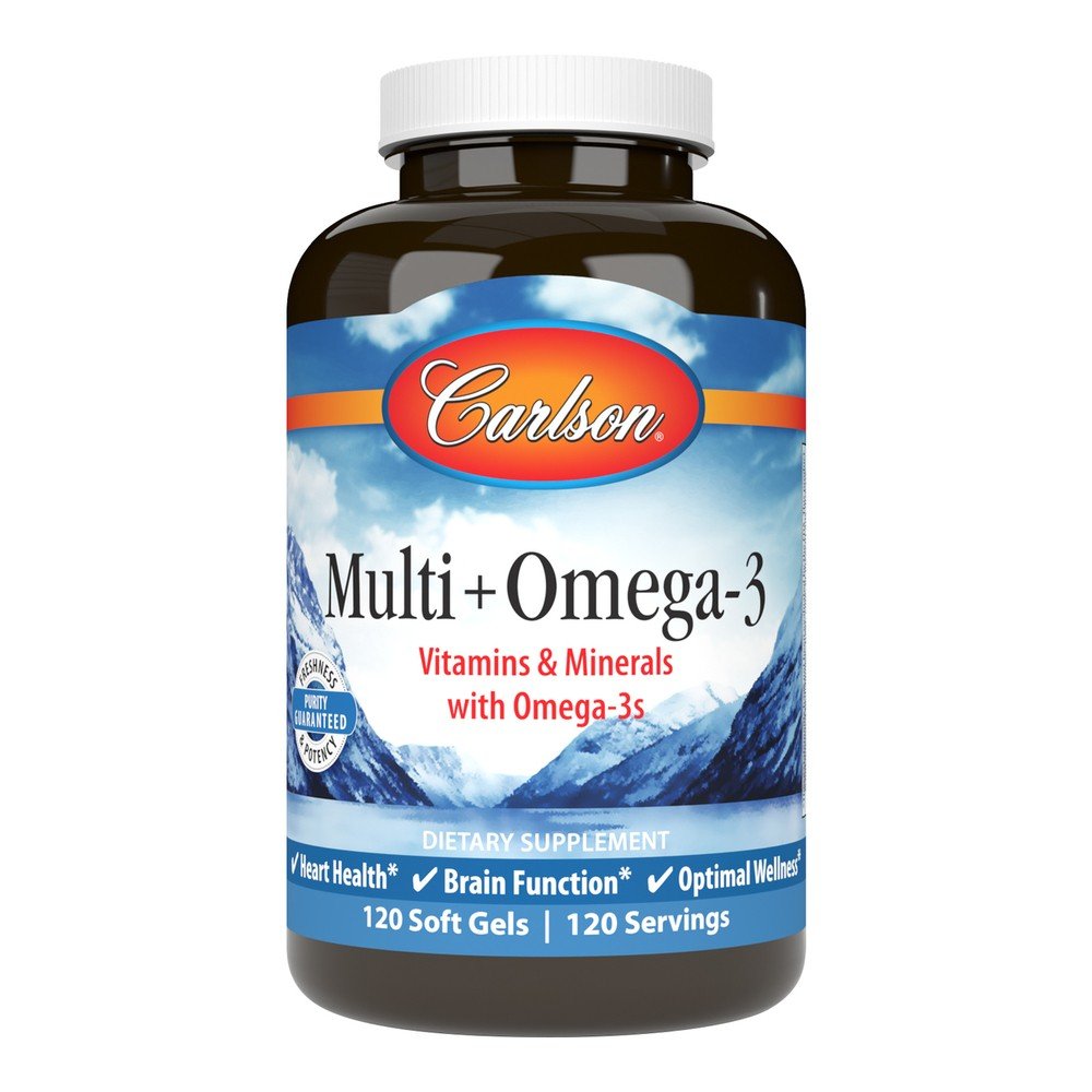 Carlson Laboratories Multi + Omega-3 120 Softgel