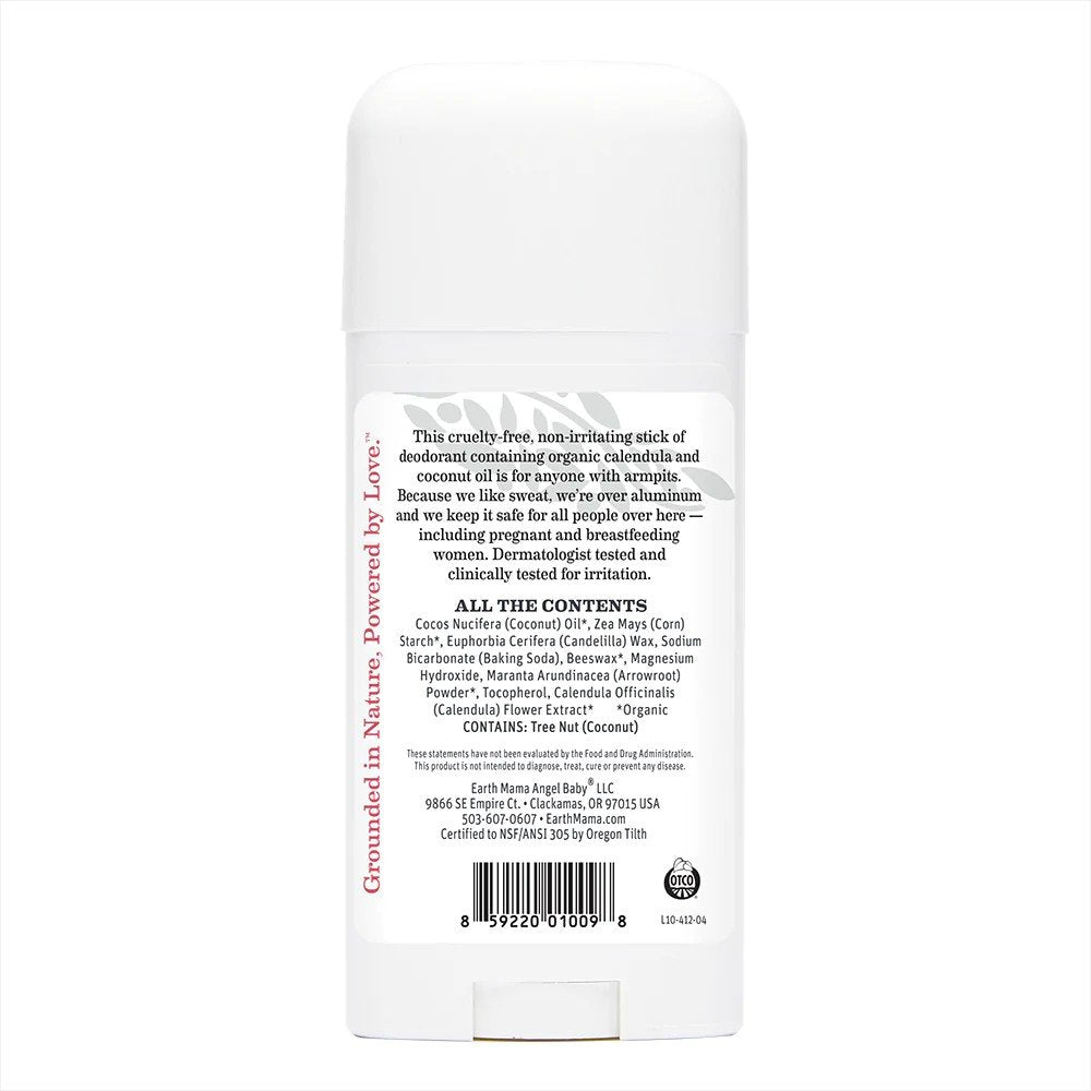 Earth Mama Organics Natural Non-Scents Deodorant 17 g (.06 oz) Stick