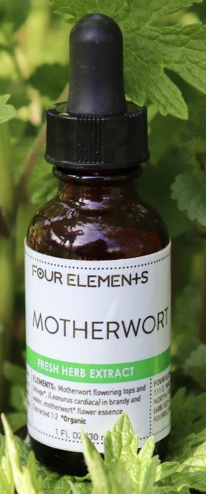 Four Elements Organic Herbals Motherwort Herb Tincture 1 oz Liquid