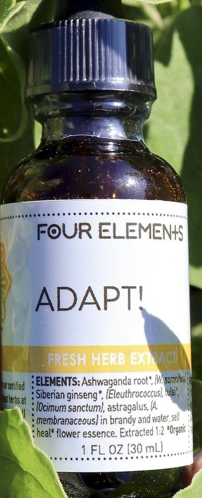 Four Elements Organic Herbals Adapt! Tincture Blend 1 oz Liquid