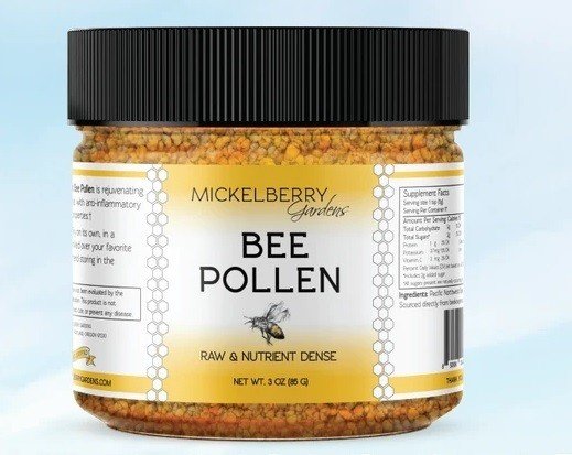 Mickelberry Gardens Pacific Northwest Bee Pollen 3 oz Jar