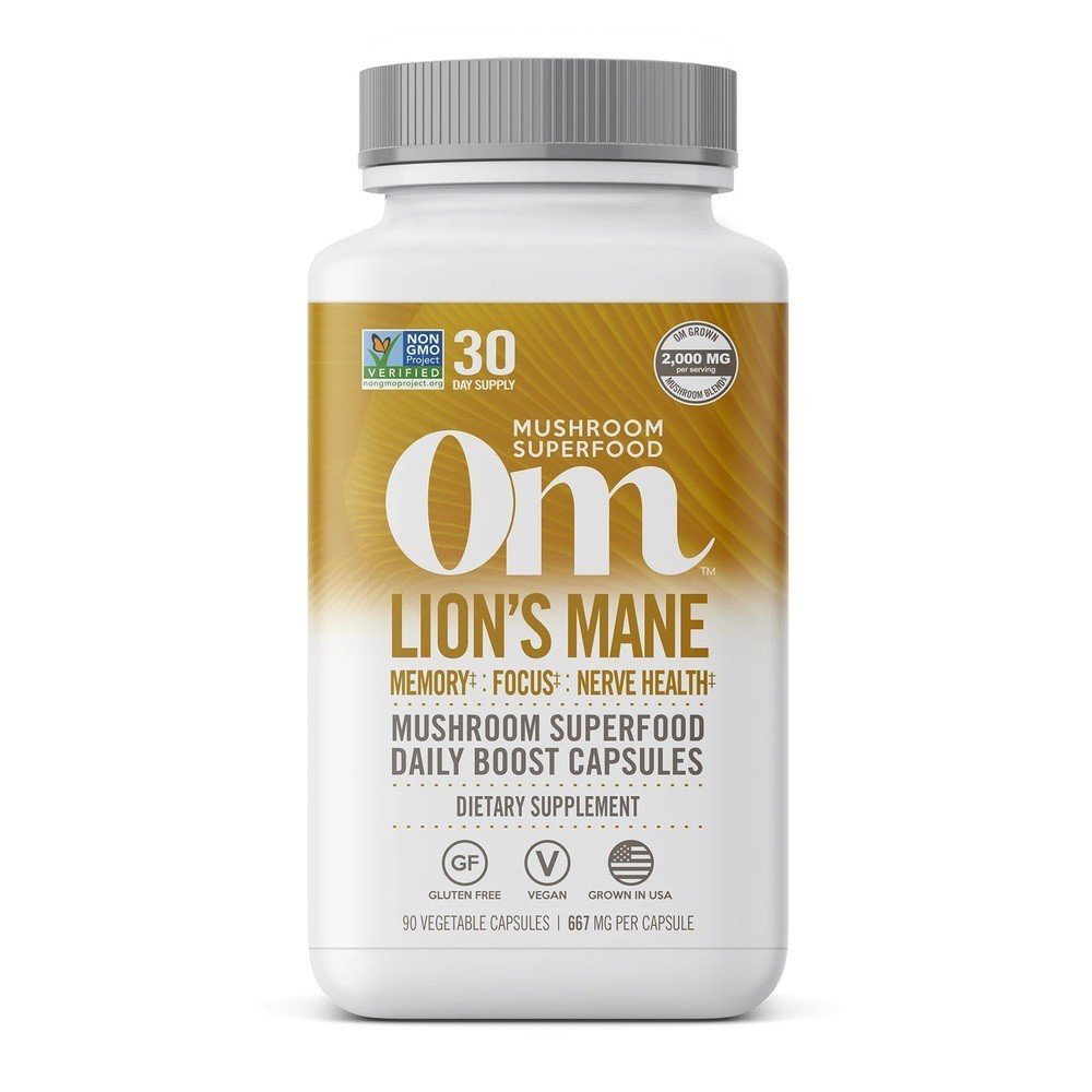 Om Mushrooms Lion's Mane Mushroom Superfood 90 Capsule