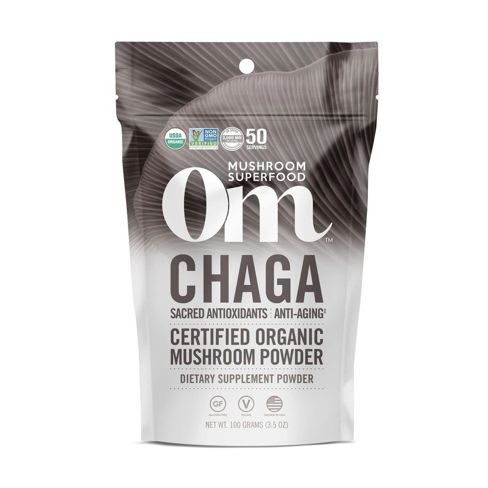 Om Mushrooms Chaga Mushroom Superfood Powder 100g Powder