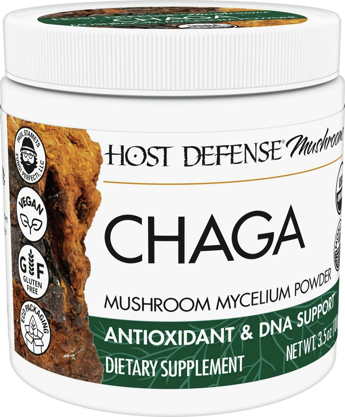 Fungi Perfecti/Host Defense Chaga 3.5 oz (100 g) Powder