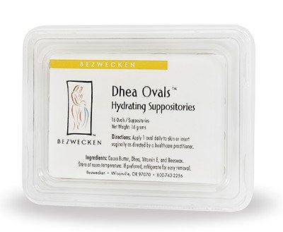 Bezwecken DHEA Ovals Hydrating Suppositories 16 Count Box