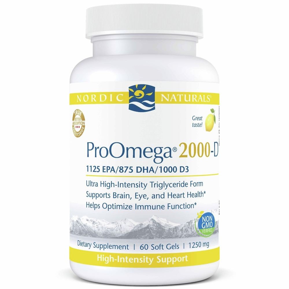 Nordic Naturals ProOmega 2000 with D3 60 Capsule