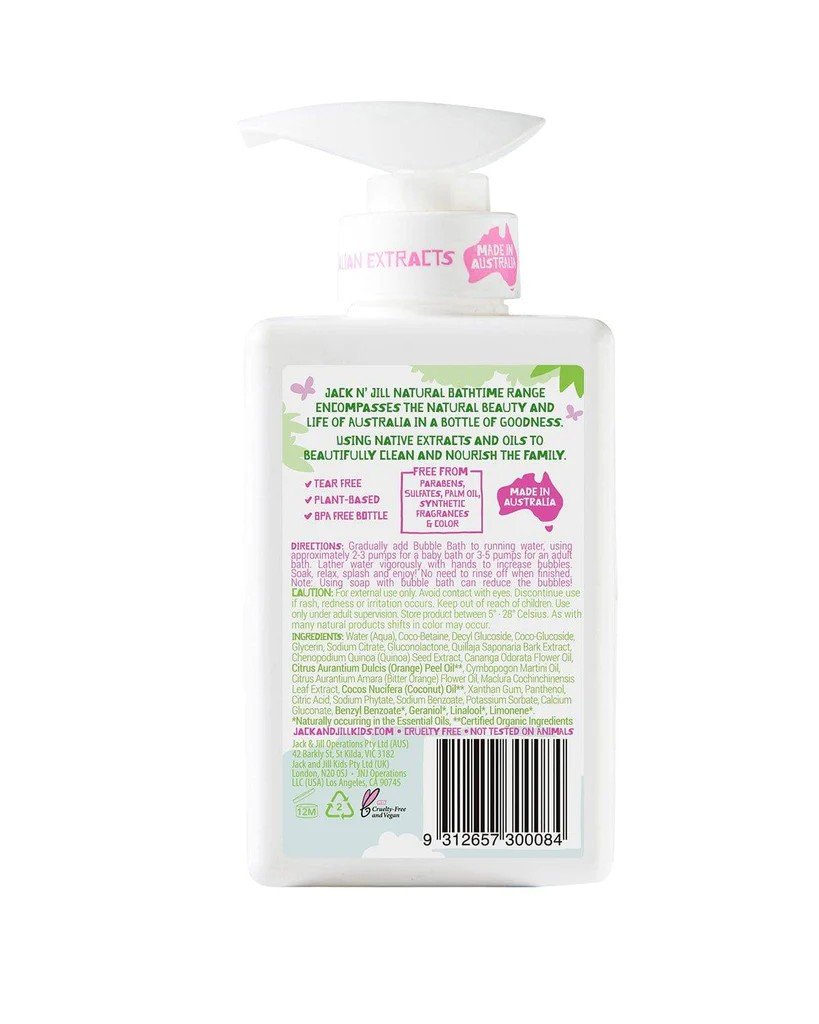 Jack N&#39; Jill Sweetness Bubble Bath 10.14 oz Liquid