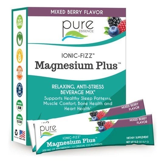 Pure Essence Labs IONIC-FIZZ Magnesium Plus Mixed Berry 30 Stick Packs Box