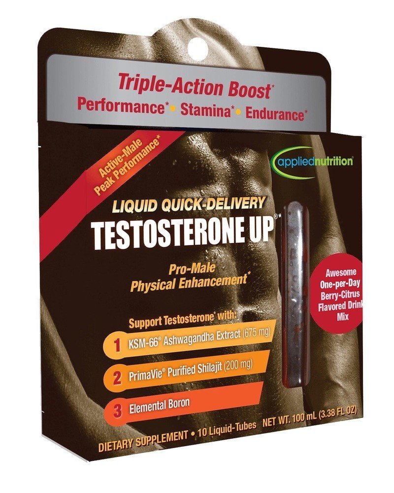 Applied Nutrition Liquid Quick-Delivery Testosterone UP 10 liquid tubes Box