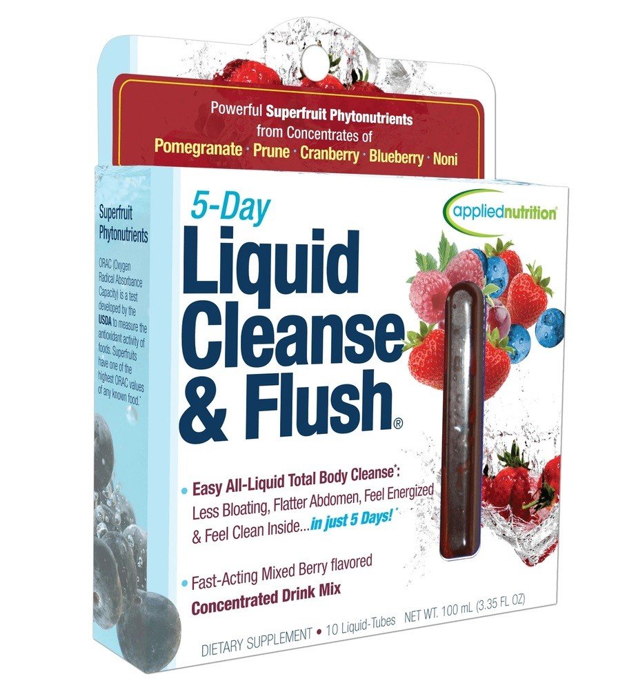 Applied Nutrition 5-Day Liquid Cleanse &amp; Flush 10 liquid Tubes Box