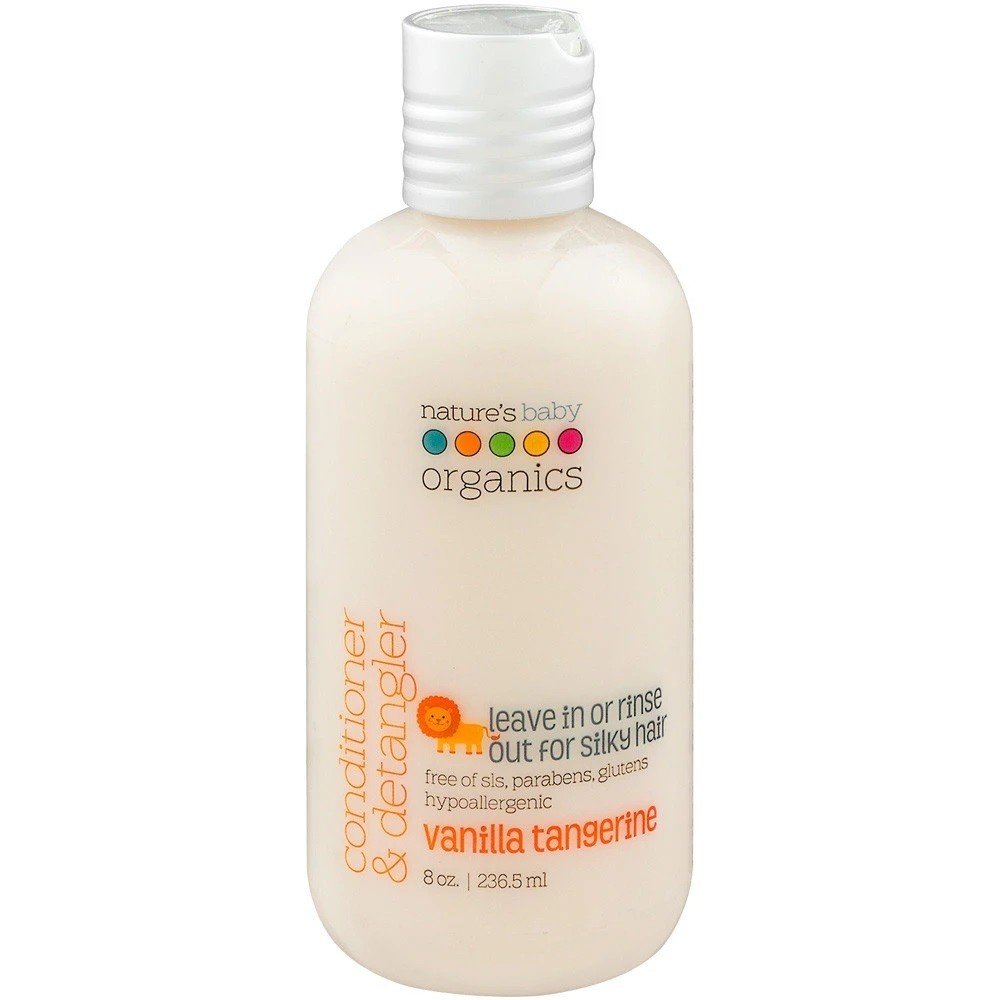 Natures Baby Organics Conditioner & Detangler All Natural Vanilla Tangerine 8 oz Liquid