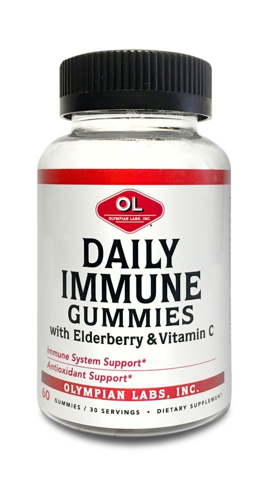 Olympian Labs Daily Immune Gummies with Elderberry &Vitamin C 60 Gummy