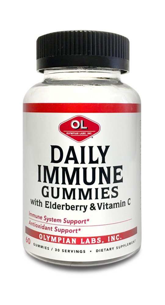 Olympian Labs Daily Immune Gummies with Elderberry &amp;Vitamin C 60 Gummy