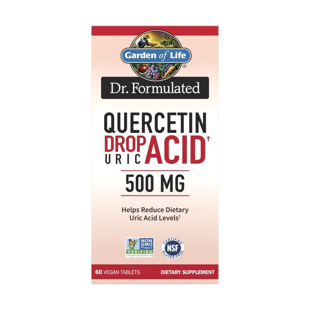 Garden of Life Dr. Formulated Quercetin Drop Uric Acid 60 Vegan Tablets