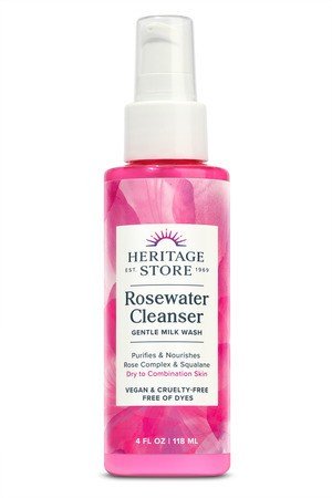 Heritage Store Rosewater Cleanser 4 oz Liquid
