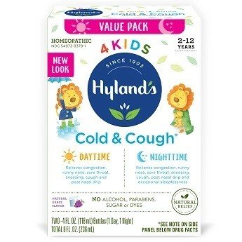 Hylands 4 Kids Cold &#39;n Cough Day &amp; Night Value Pack 8 oz Liquid