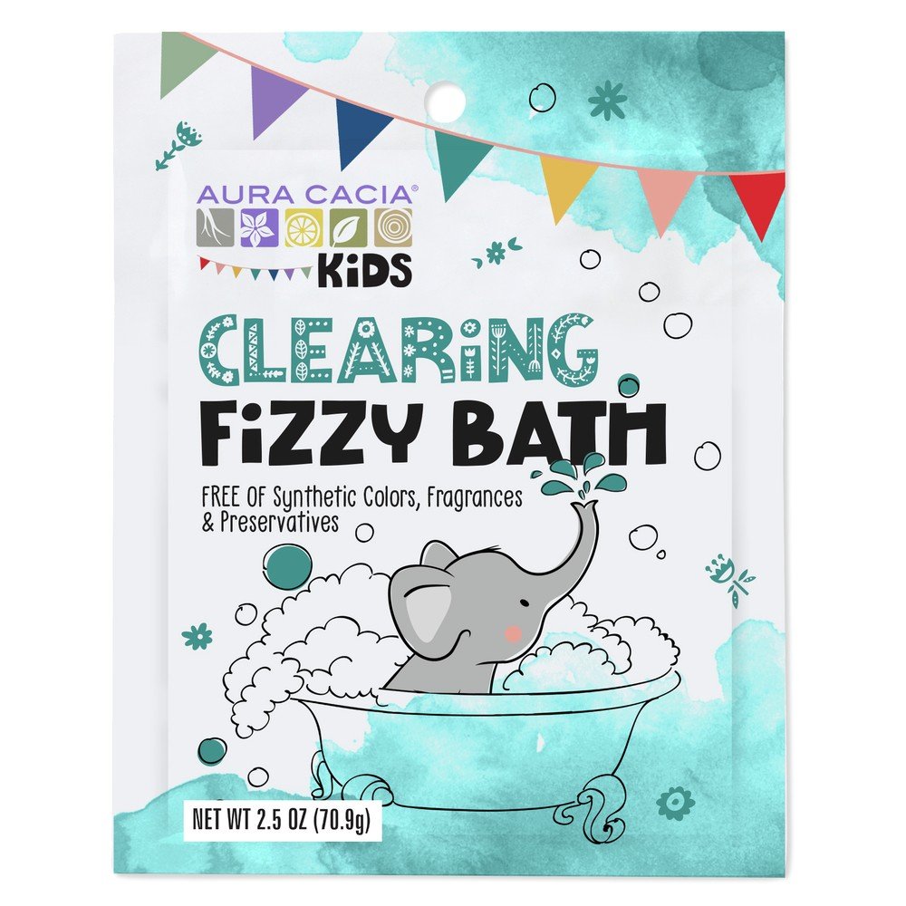 Aura Cacia Kids Clearing Fizzy Bath 2.5 oz Powder