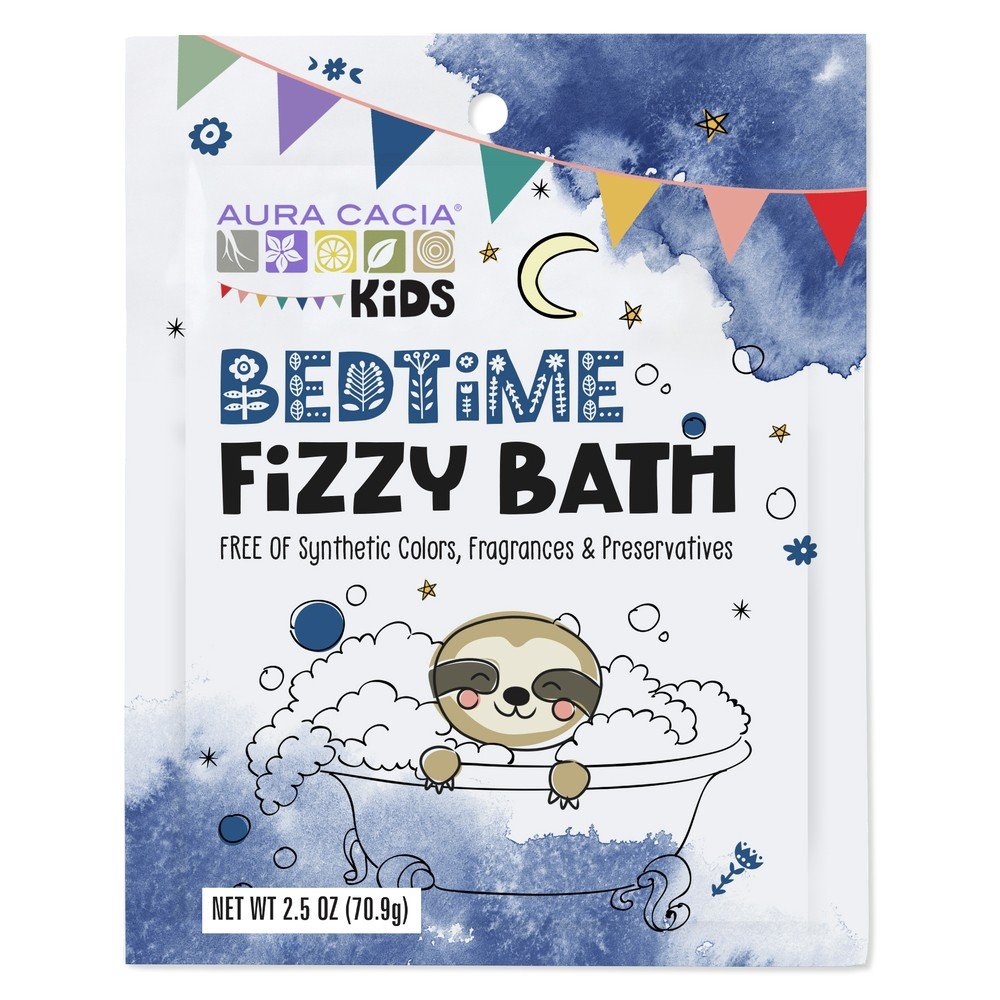 Aura Cacia Kids Bedtime Fizzy Bath 2.5 oz Powder