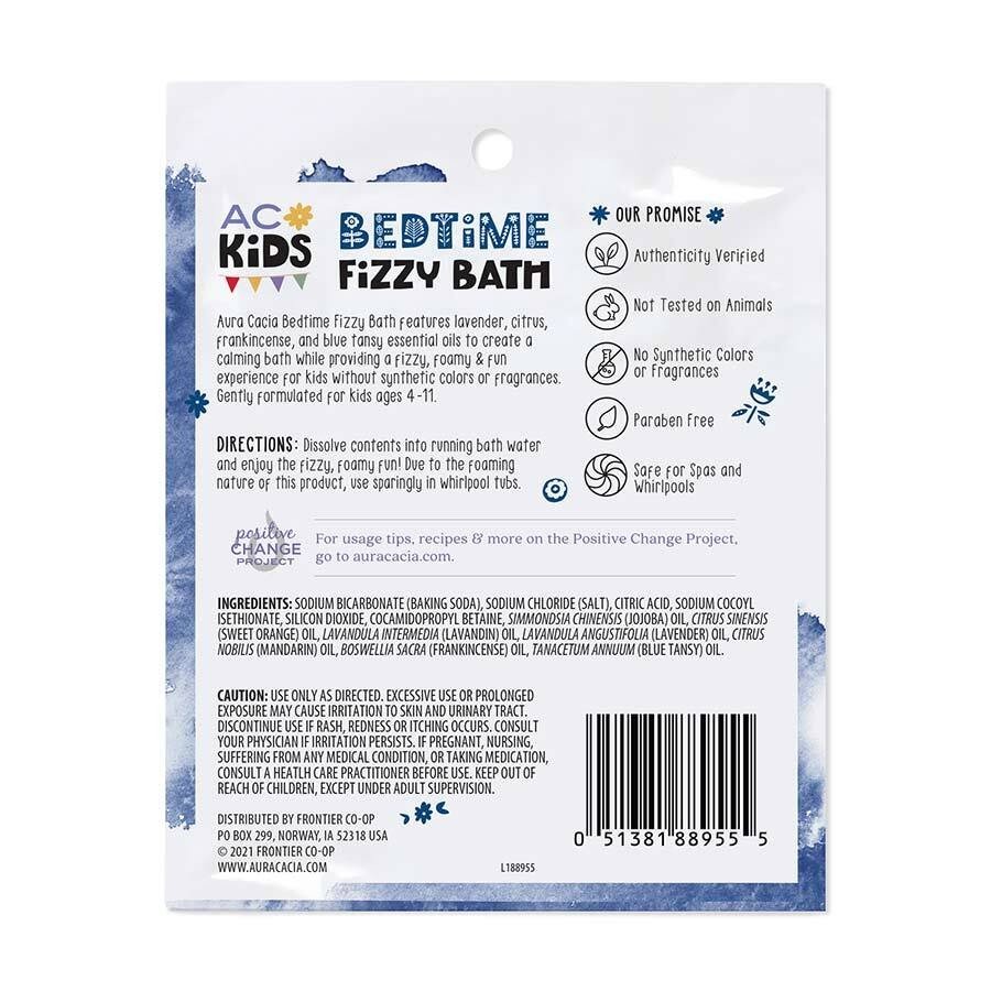 Aura Cacia Kids Bedtime Fizzy Bath 2.5 oz Powder