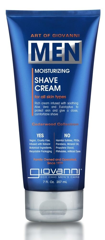 Giovanni Mens Cedarwood Collection Moisturizing Shave Cream 7 oz Cream