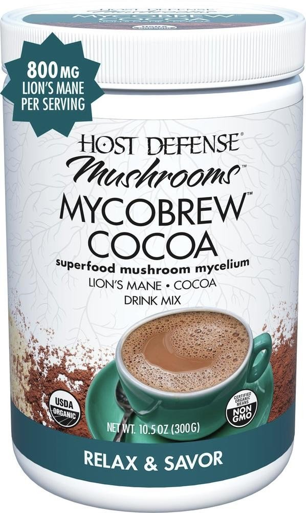 Fungi Perfecti/Host Defense Mycobrew Cocoa Relaxz & Savor 10.5 oz (300g) Powder