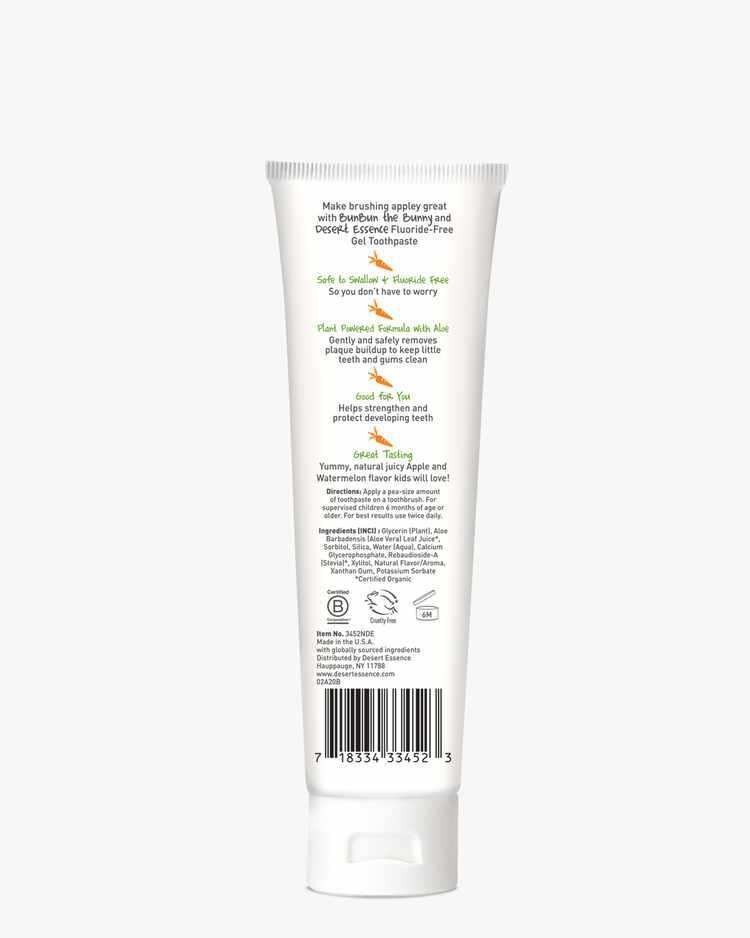 Desert Essence Green Apple Watermelon Toothpaste Gel For Kids 4.7 oz Paste