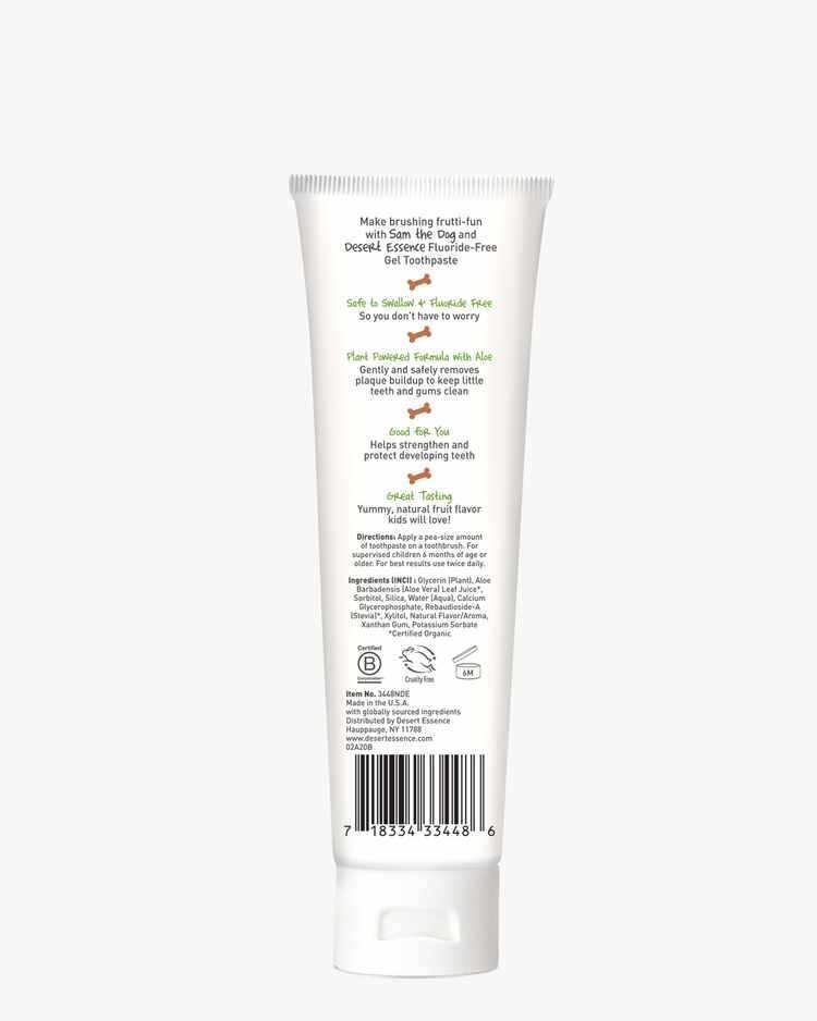 Desert Essence Tutti Frutti Toothpaste Gel For Kids 4.7 oz Paste