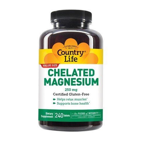 Country Life Chelated Magnesium 250mg 240 Tablet