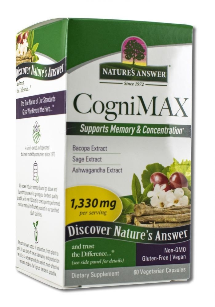 Nature&#39;s Answer CogniMax 60 VegCap