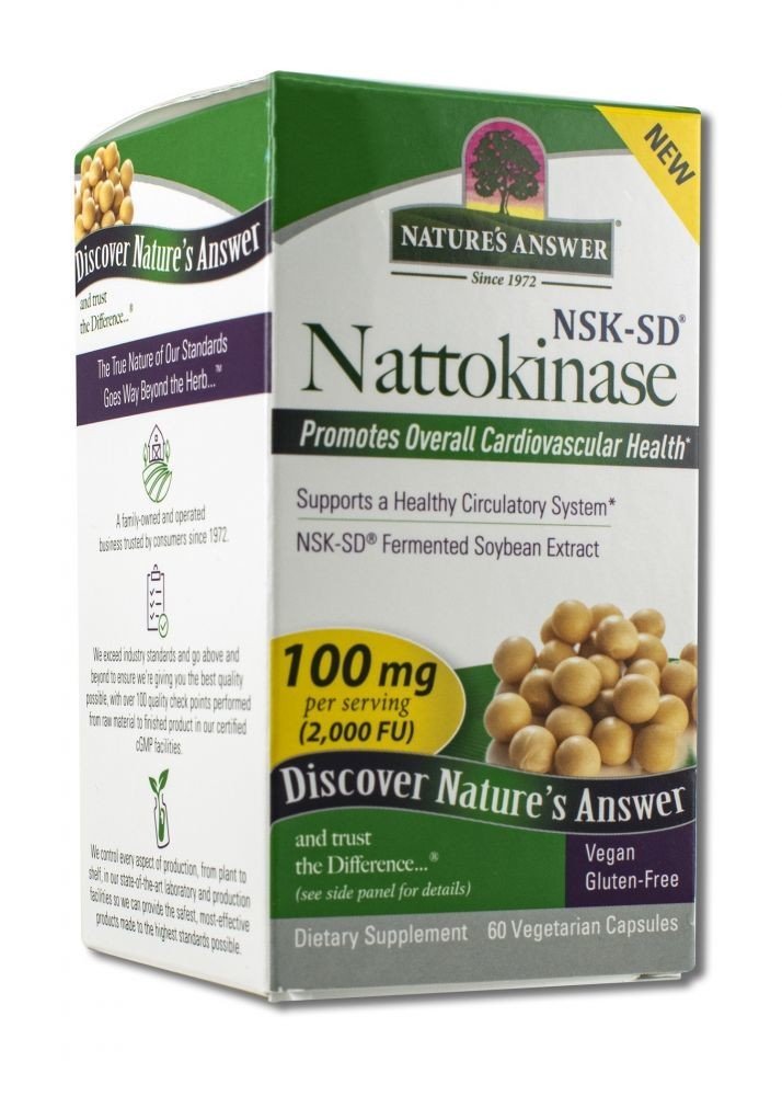 Nature&#39;s Answer Nattokinase 100 mg (2000 FU) 60 VegCap