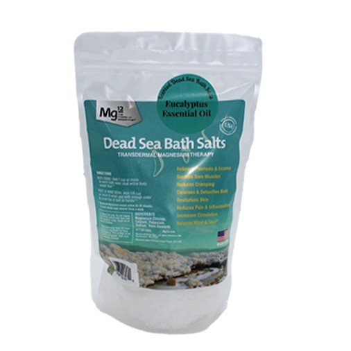 Mg12 Eucalyptus Dead Sea Bath Salts 2.2 lb Container