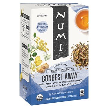 Numi Teas Congest Away Tea 16 Bags Box