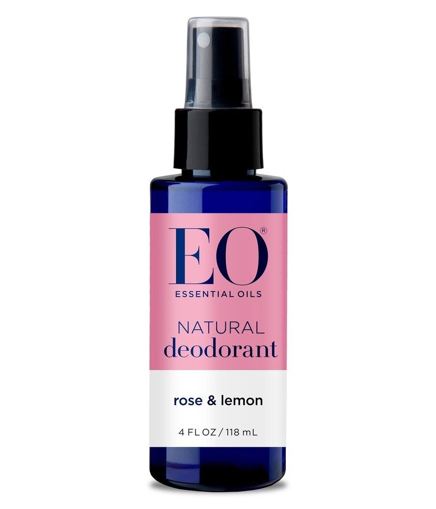 EO Deodorant Spray Rose Lemon 4 oz Spray