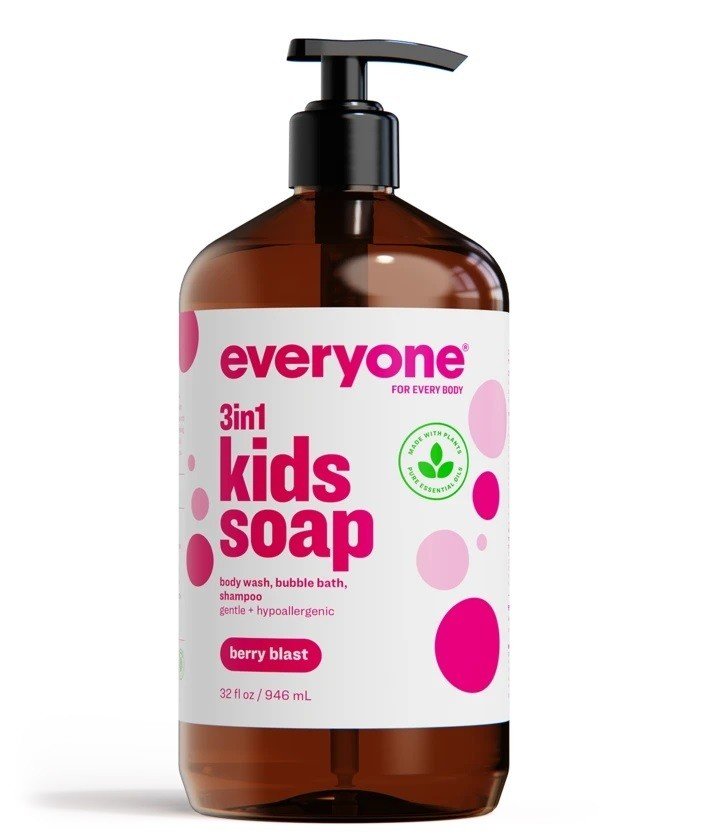 EO Everyone 3 in 1  Kids  Soap Berry Blast 32 oz Liquid