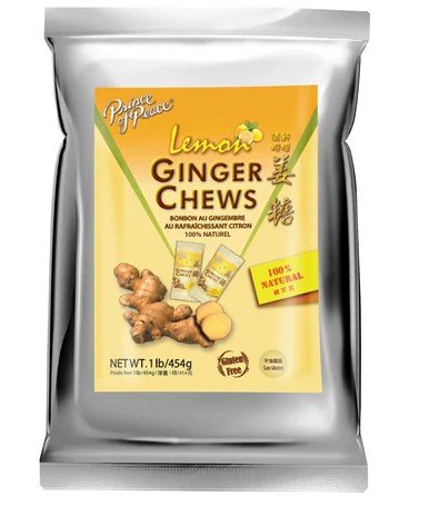 Prince Of Peace Ginger Chews Lemon 1 lb Bag