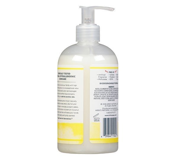 Kirk&#39;s Natural Odor Neutralizing Hydrating Hand Soap Lemon &amp; Eucalyptus 12 oz Liquid