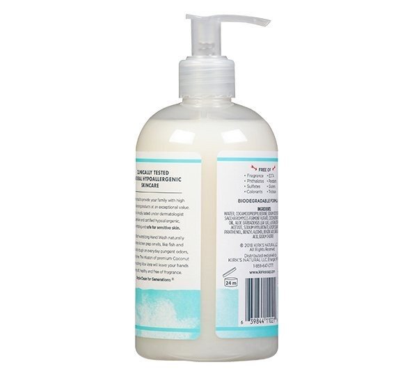 Kirk&#39;s Natural Odor Neutralizing Hydrating Hand Soap Fragrance Free 12 oz Liquid