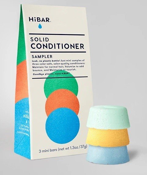 HiBAR Conditioner Sampler 3 mini bars (1.7 oz) Box